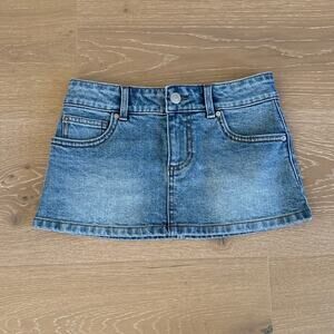 Sunny De Supre Mini Skirt Denim Size XXS / US 0 in Blue